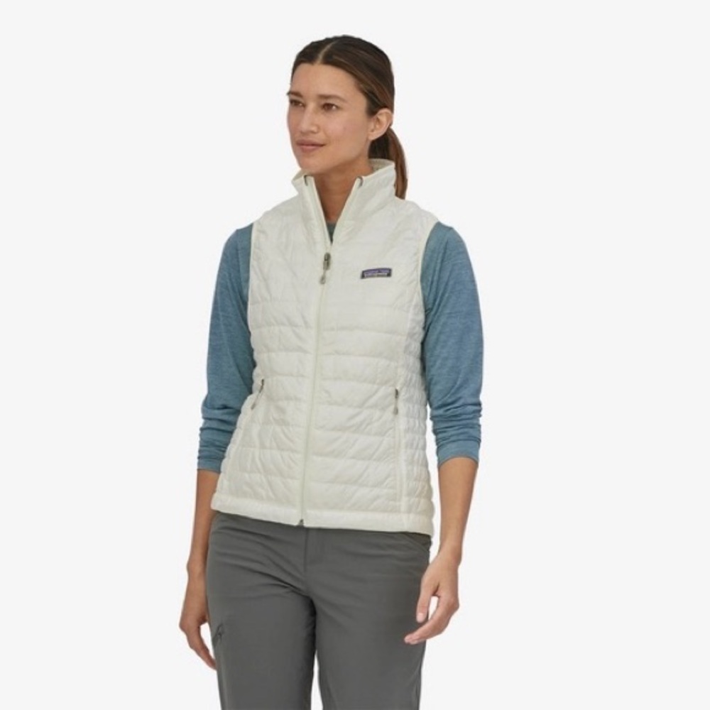 Patagonia Women's White Quilted Vest